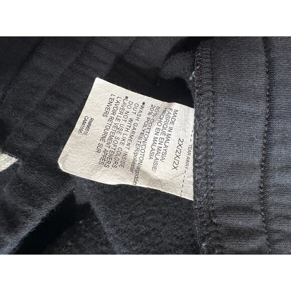 Under Armour Rival Fleece Jogger Sweatpants Women's 2X Black Loose Stretch Plus - Picture 4 of 5